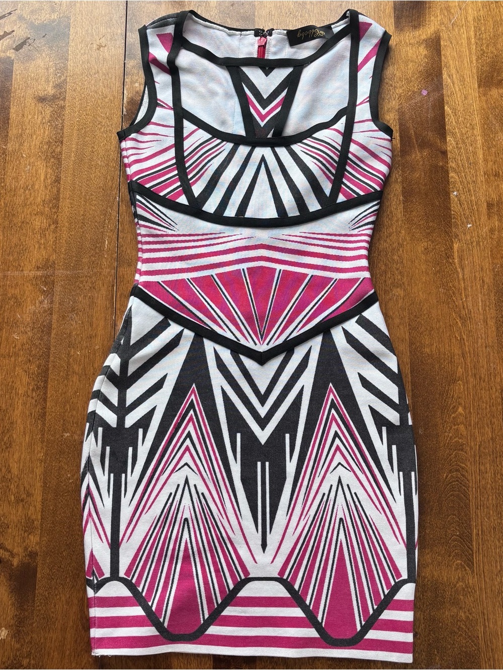 Holliebg Geometric Aztec Bandage Dress